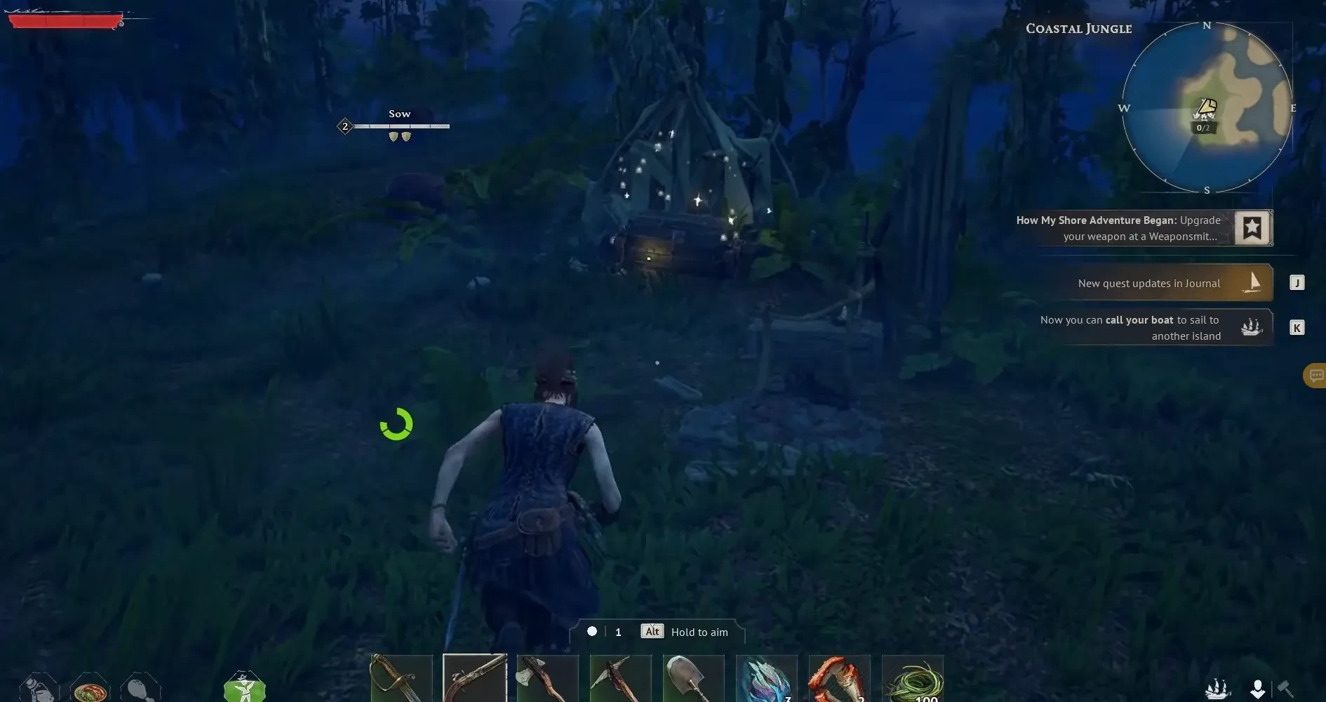 Windrose  the Traveler's Camp map icon stuck at 02 progression