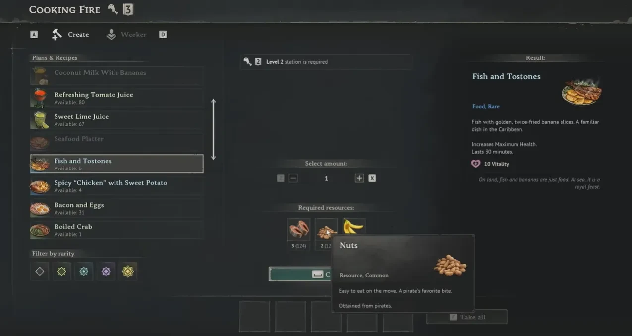 windrose fish cooking