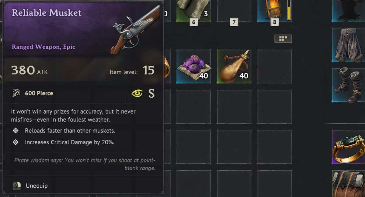 windrose-best-builds-best-ranged-build-reliable-musket