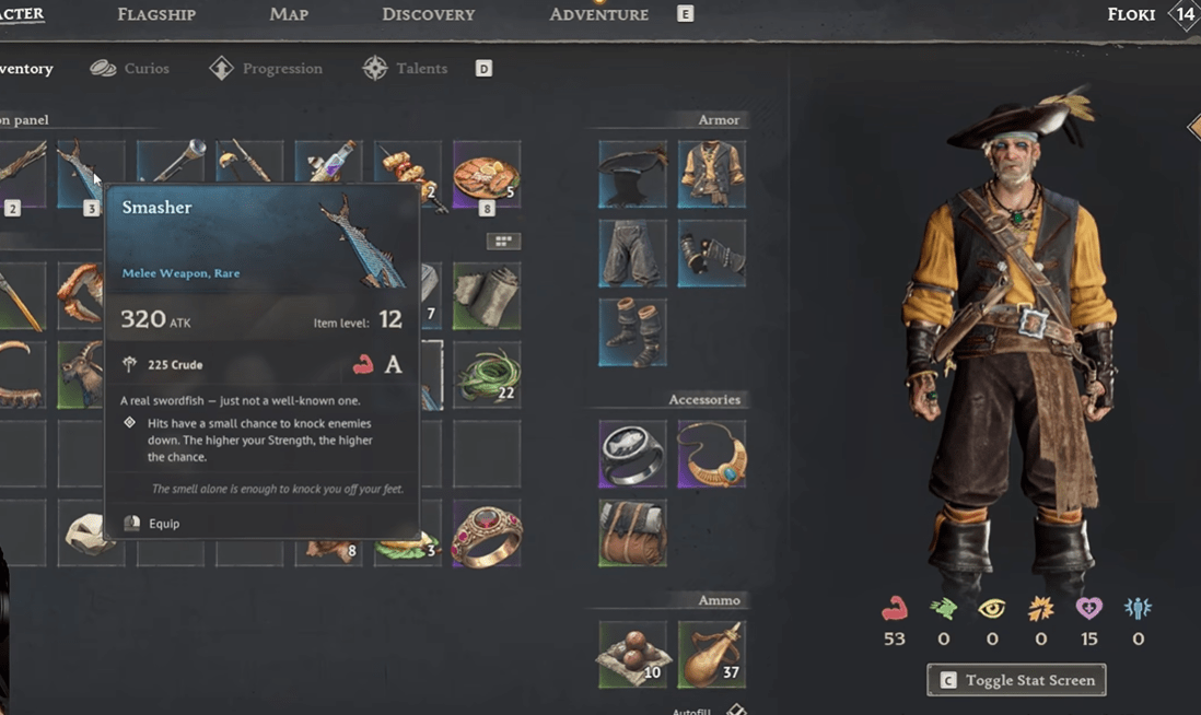 windrose-how-to-get-smasher-secret-weapon-stats