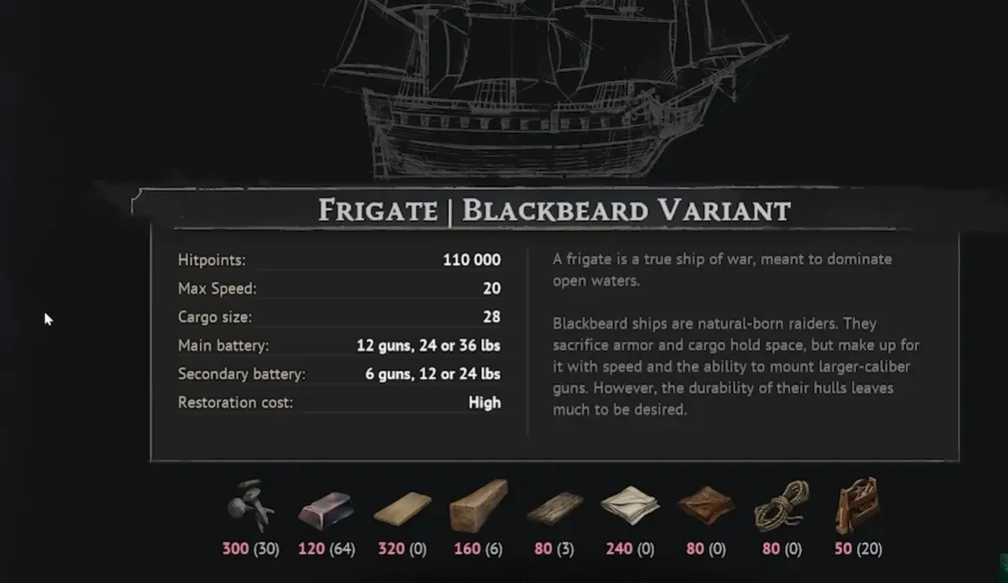 windrose-all-ships-and-how-to-unlock-them-frigate